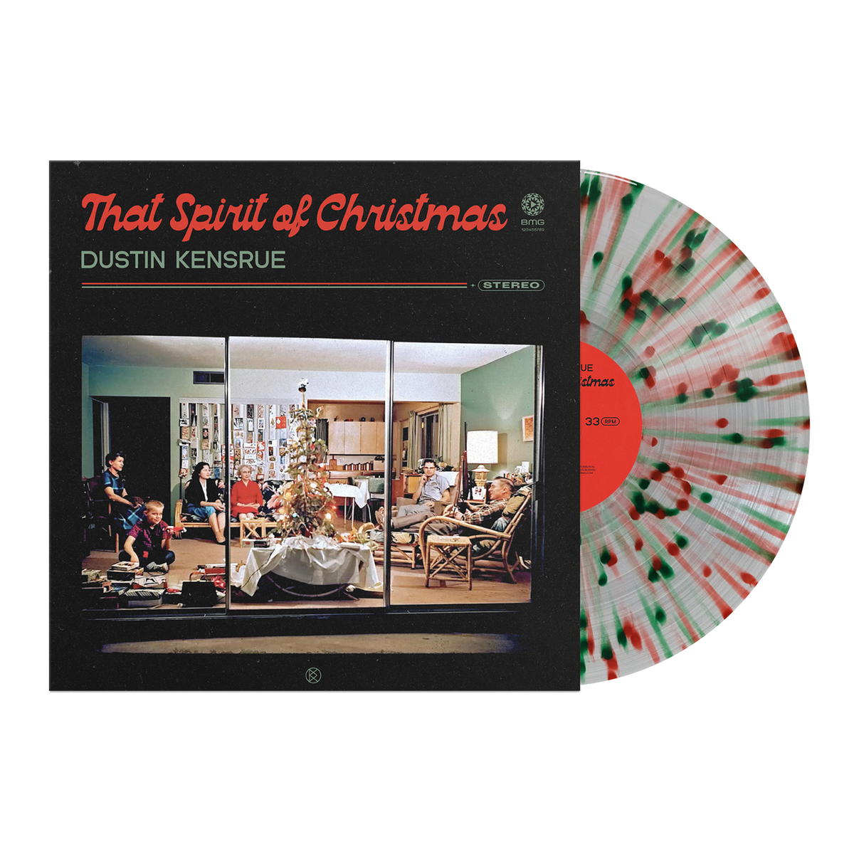 Dustin Kensrue - That Spirit of Christmas [Clear/Red/Green Splatter Vinyl]