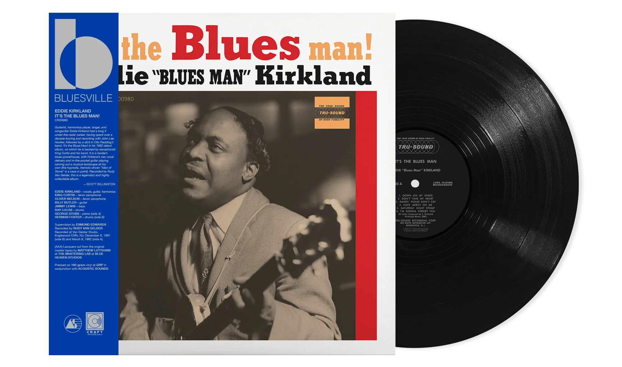 Eddie Kirkland - It's The Blues Man! (Bluesville Acoustic Sounds Series) [180G LP]