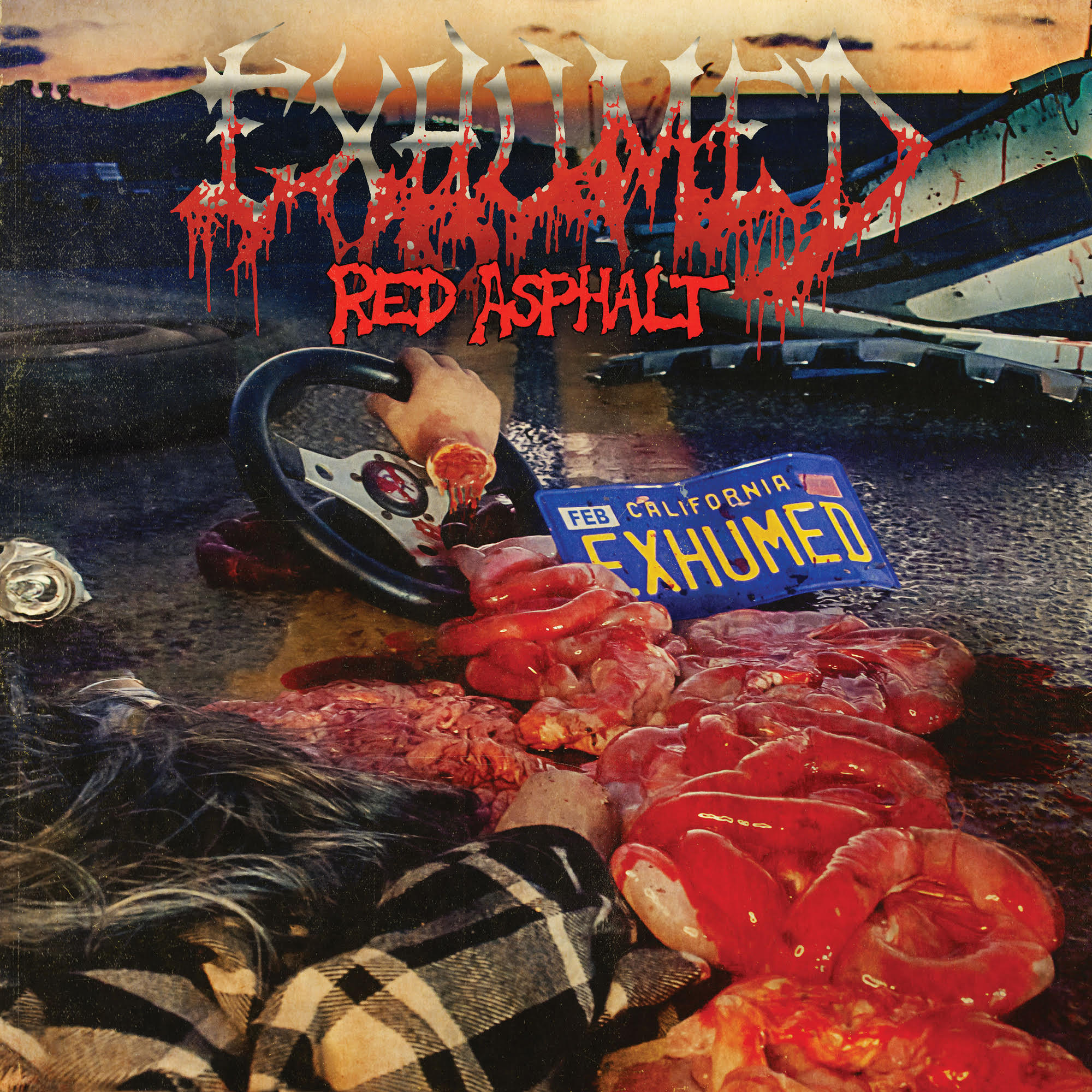 Exhumed - Red Asphalt (Indie Exclusive) [Royal Blue With Splatter Vinyl] (Vinyl)
