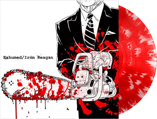 Exhumed/Iron Reagan - Split 12" [Red, White Splatter]