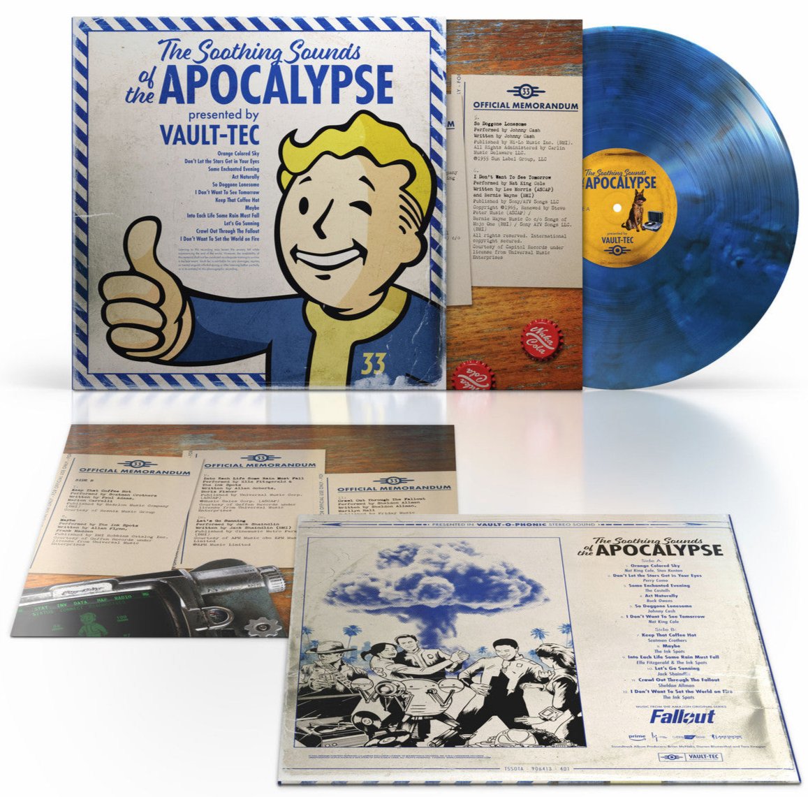 Order Fallout: The Soothing Sounds Of The Apocalypse Soundtrack (Blue Smoke Vinyl)