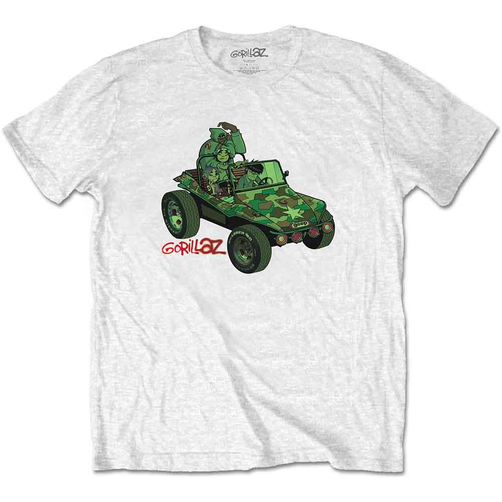 Gorillaz - Green Jeep White