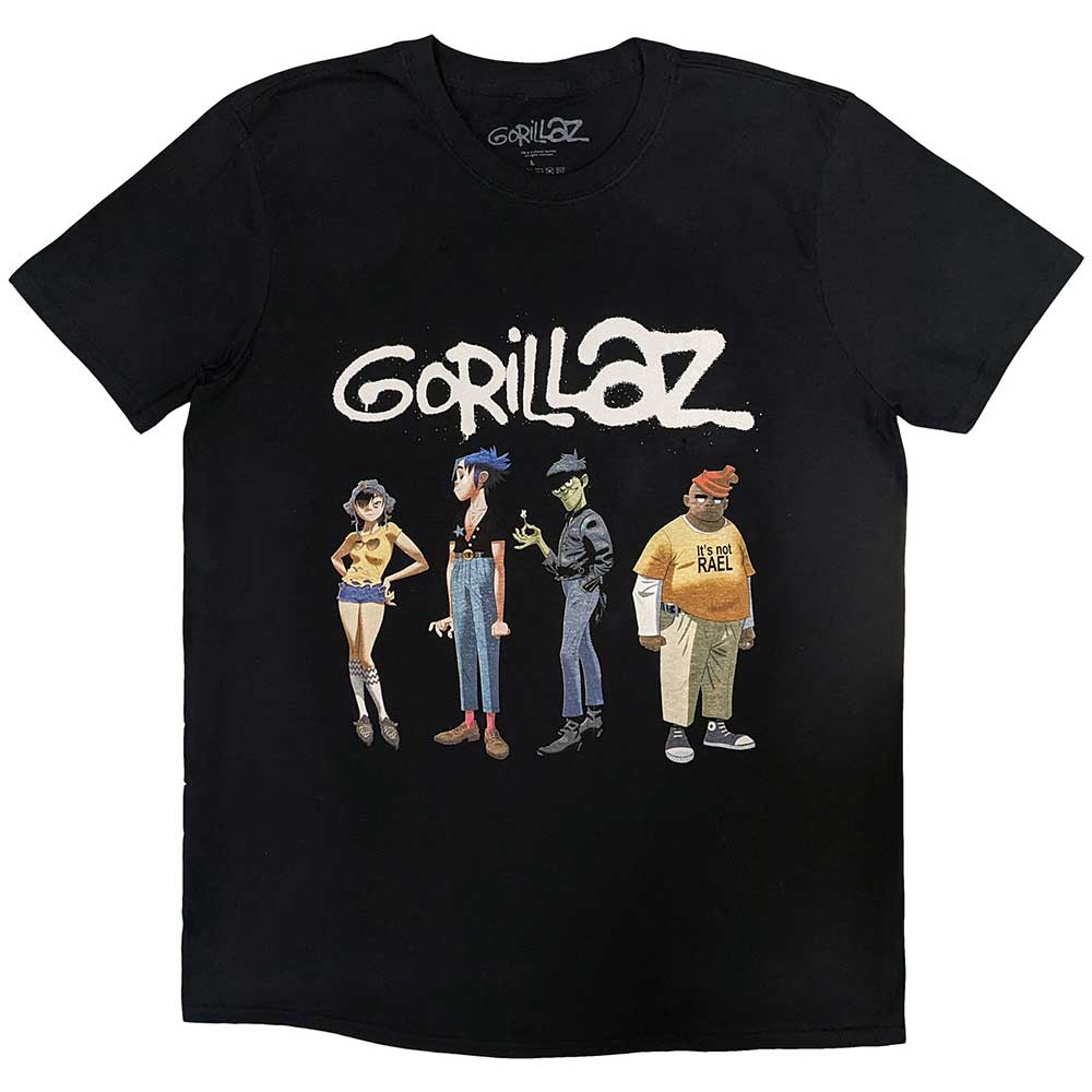 Gorillaz - Spray Logo Group Black
