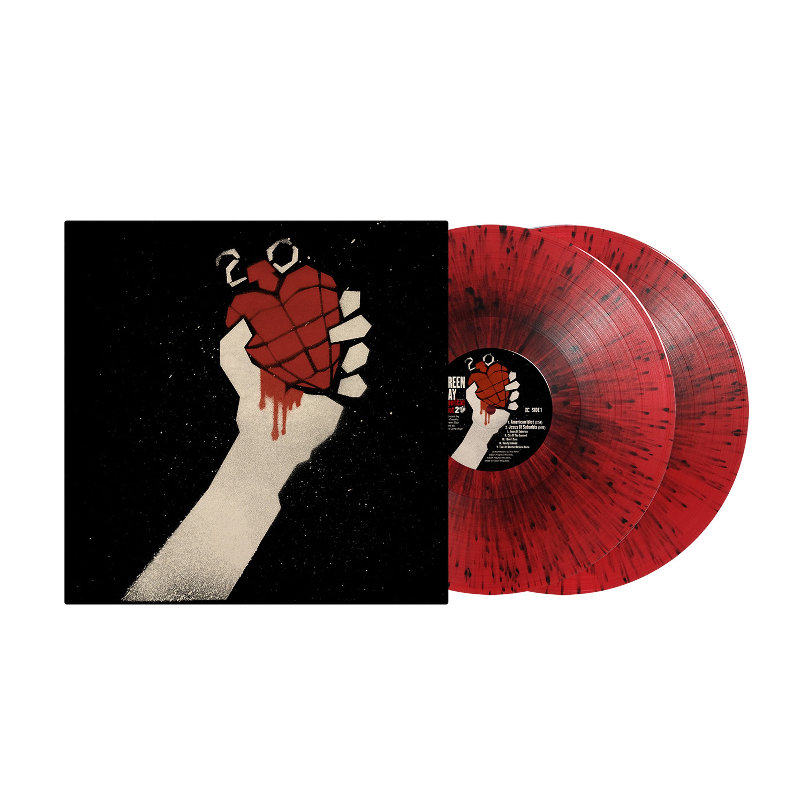 Order Green Day - American Idiot 20th Anniversary Edition (2xLP Red & Black Splatter Vinyl)