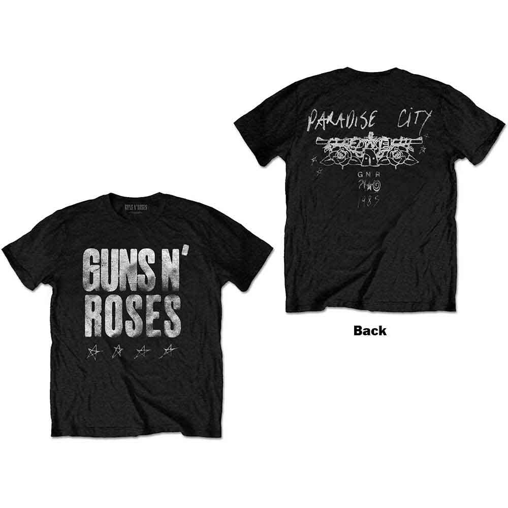 Guns N' Roses - Paradise City Stars Black