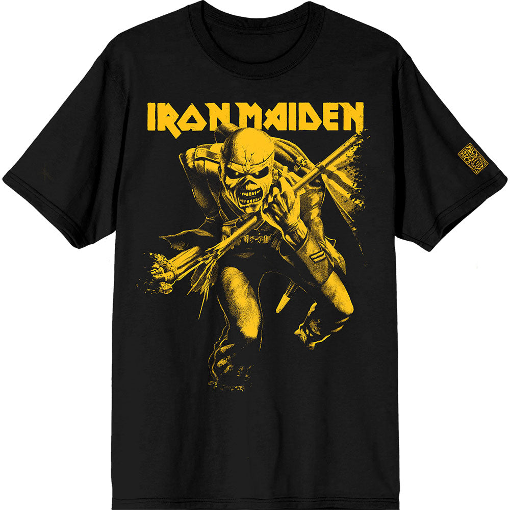 Iron Maiden - 50 Trooper Crop Yellow Black