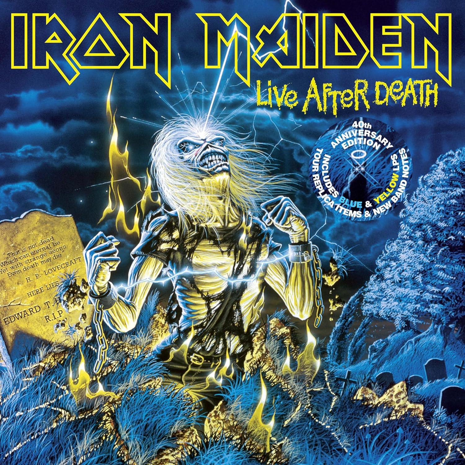 Iron Maiden - Live After Death: 40th Anniversary Edition (Limited Collector's Edition, Blue & Yellow Colored Vinyl) (2 Lp's)