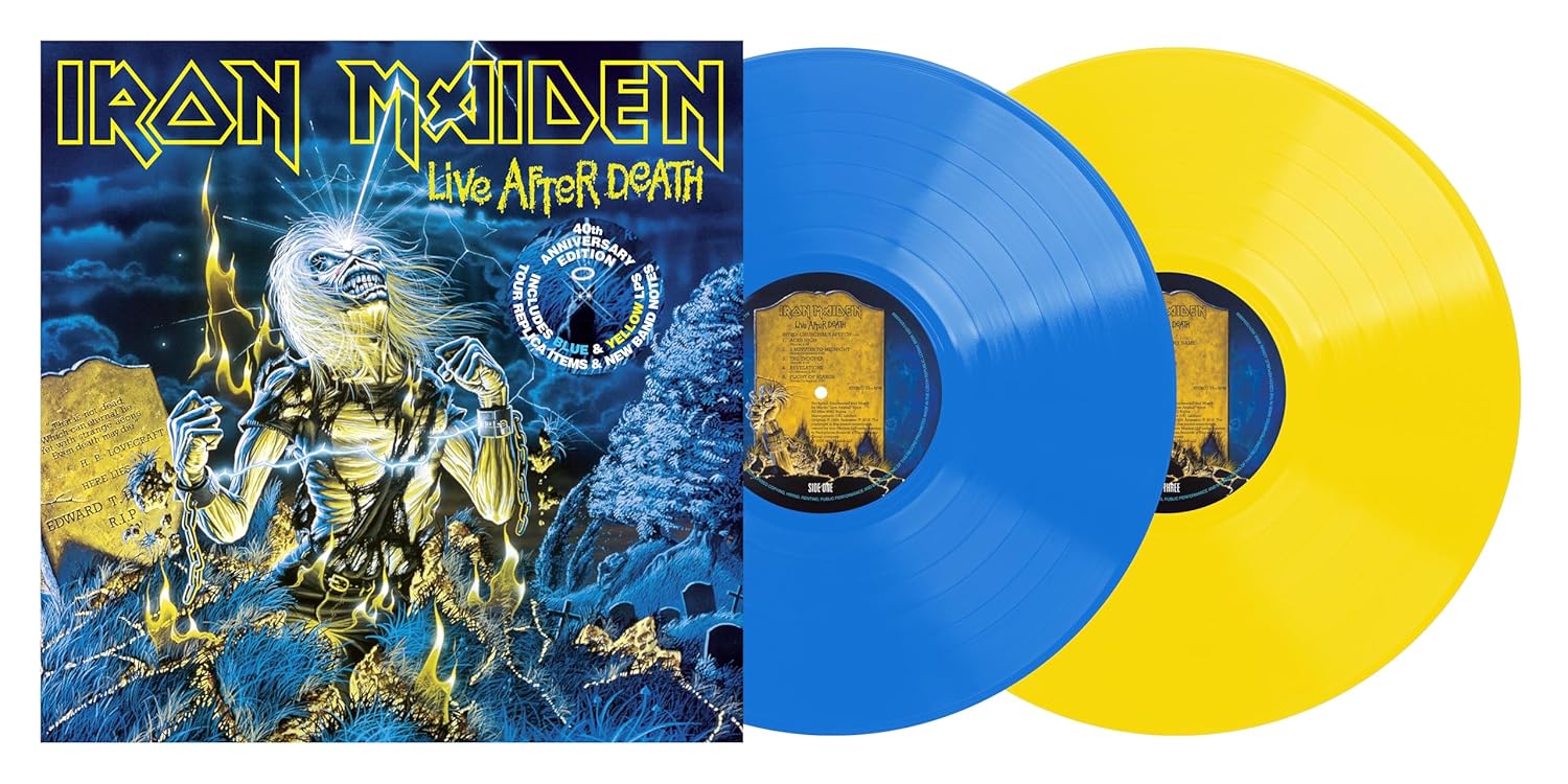 Iron Maiden - Live After Death: 40th Anniversary Edition (Limited Collector's Edition, Blue & Yellow Colored Vinyl) (2 Lp's)
