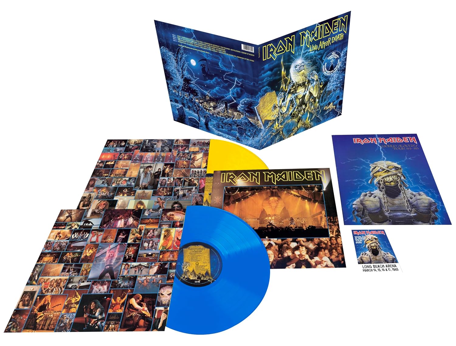 Iron Maiden - Live After Death: 40th Anniversary Edition (Limited Collector's Edition, Blue & Yellow Colored Vinyl) (2 Lp's)
