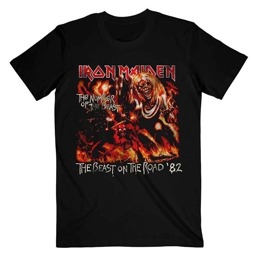 Iron Maiden - Number Of The Beast The Beast On The Road Vintage Black