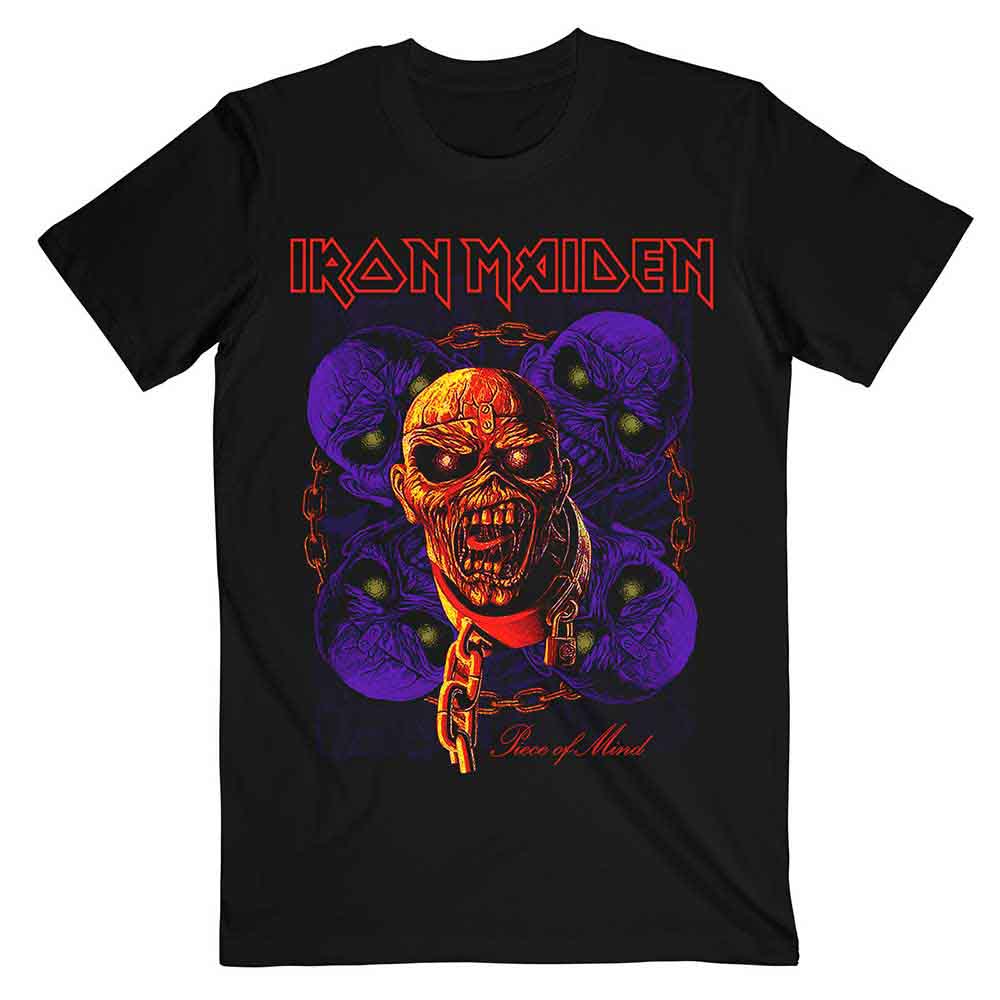 Iron Maiden - Piece of Mind Multi Head Eddie Black