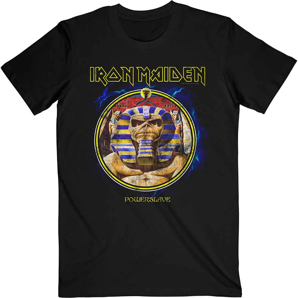 Iron Maiden - Powerslave Mummy Circle Black