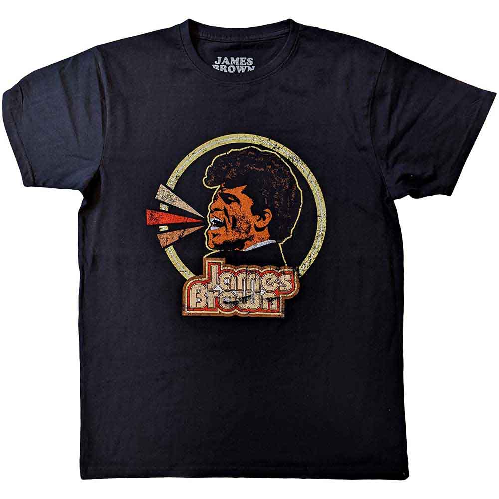 James Brown - Circle & Logo Black
