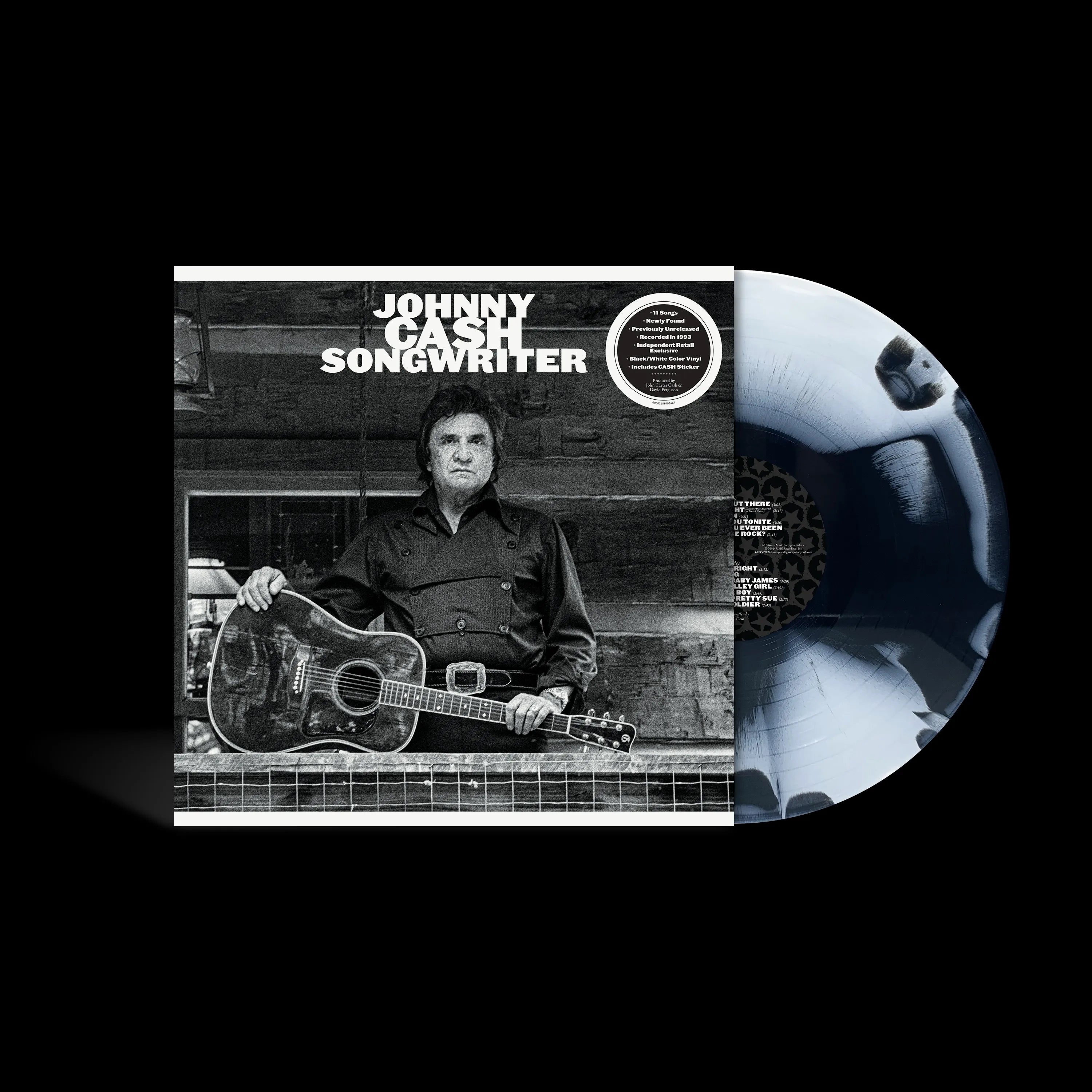 Order Johnny Cash - Songwriter (Indie Exclusive, Limited White & Black Splatter Vinyl)