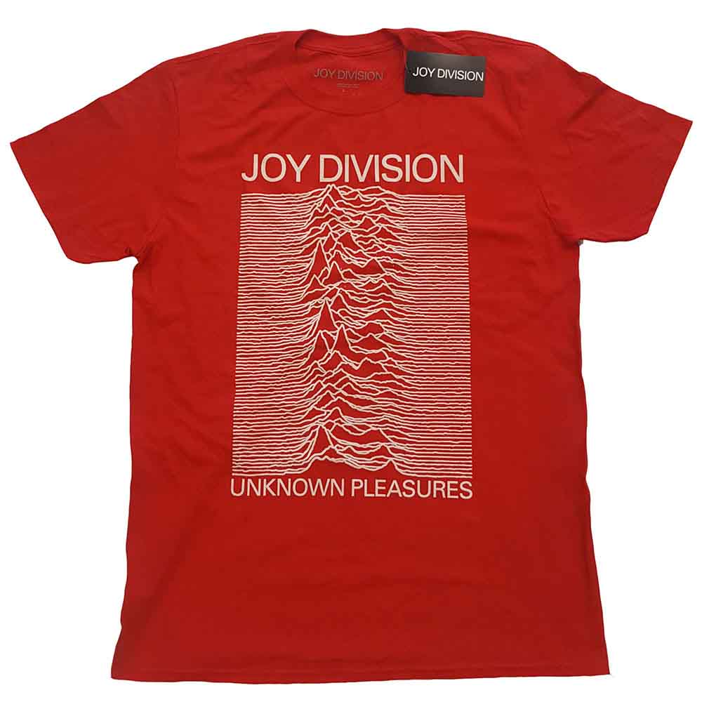 Joy Division - Unknown Pleasures White On Red Red