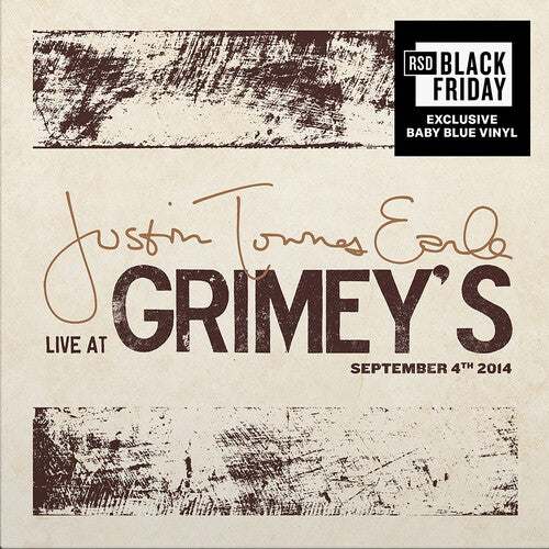 Order Justin Townes Earle - Live At Grimey's (RSD Black Friday, Baby Blue Vinyl)