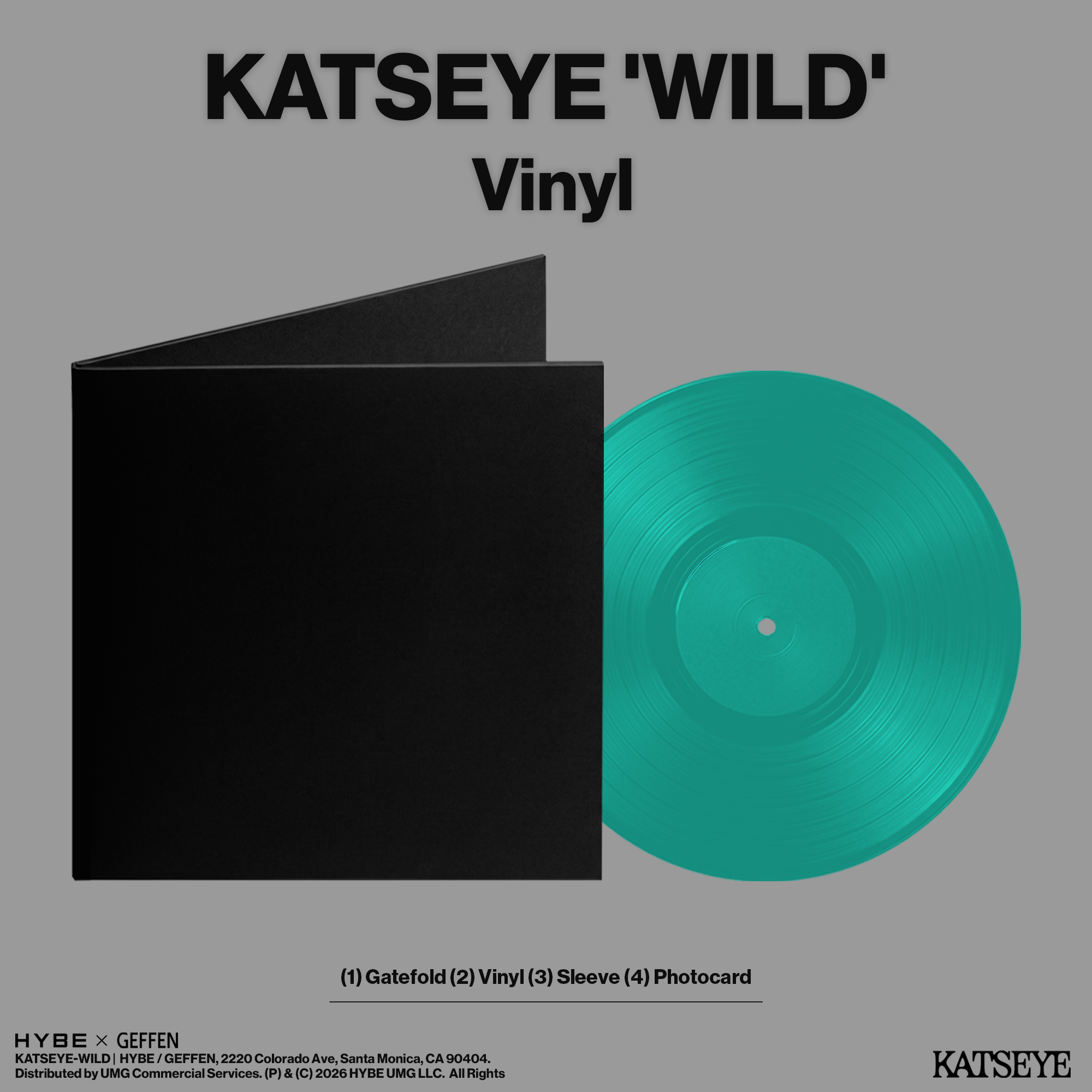 KATSEYE - Wild (Indie Exclusive) [Aquamarine Vinyl]