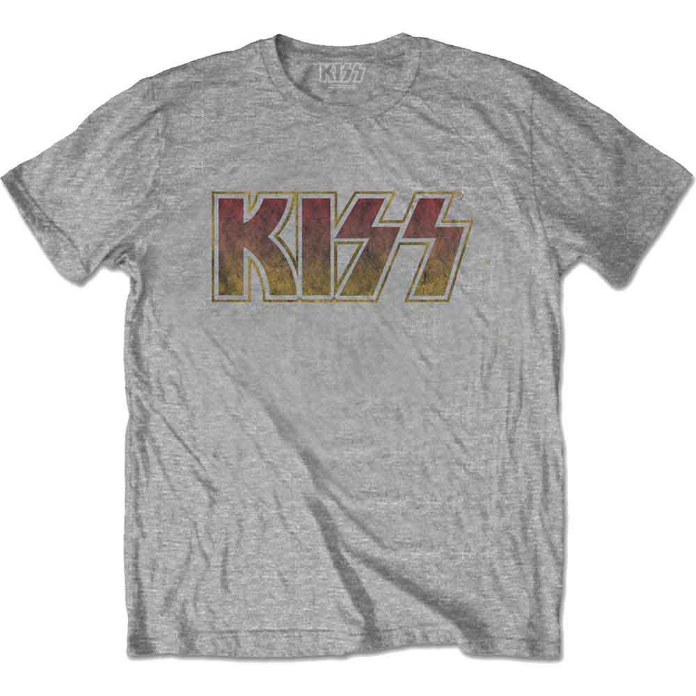 Kiss - Vintage Classic Logo Grey