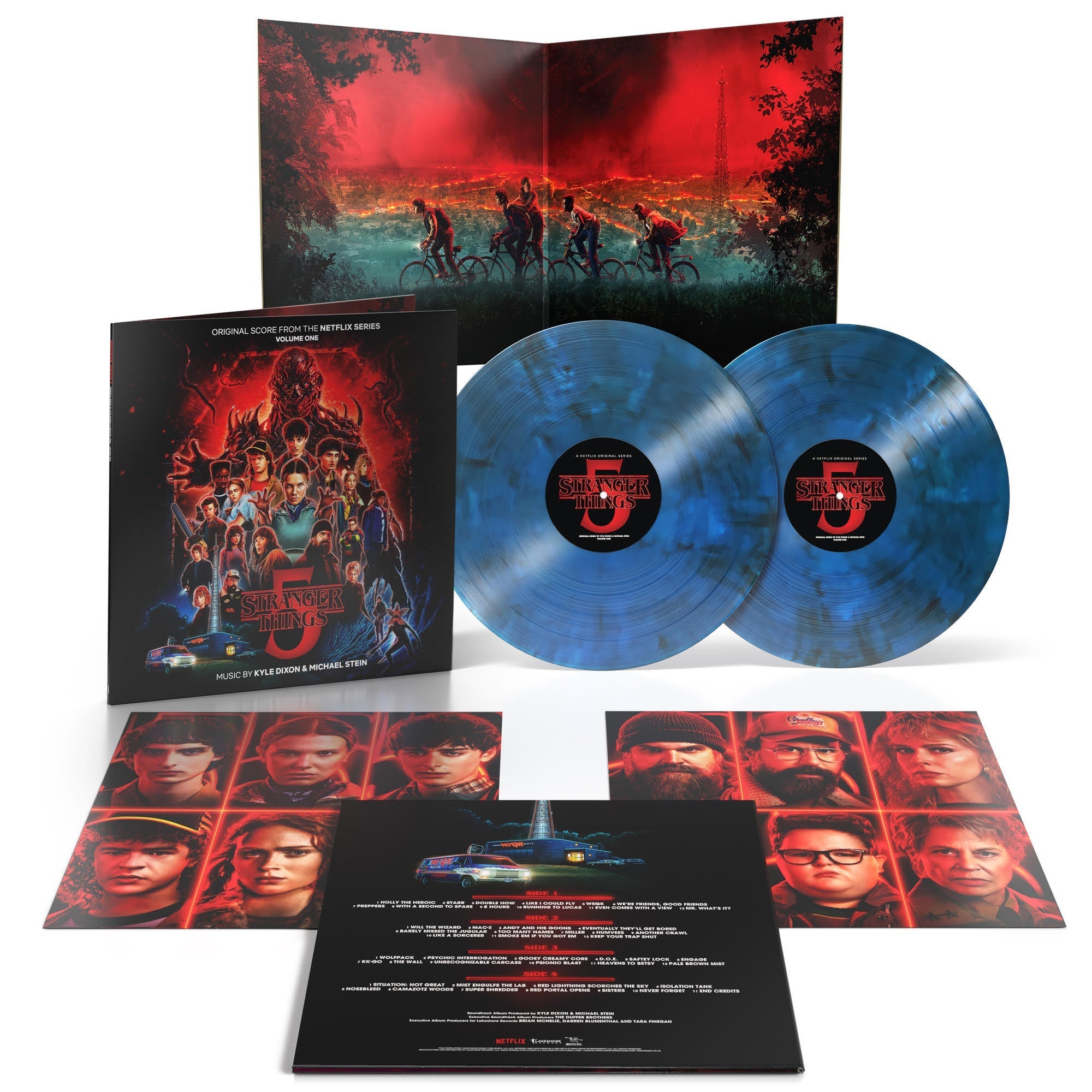 Kyle Dixon & Michael Stein - Stranger Things 5 (Original Score From The Netflix Series) Volume 1 [Upside Down Inter-Dimensional Blue Vinyl] [2LP]
