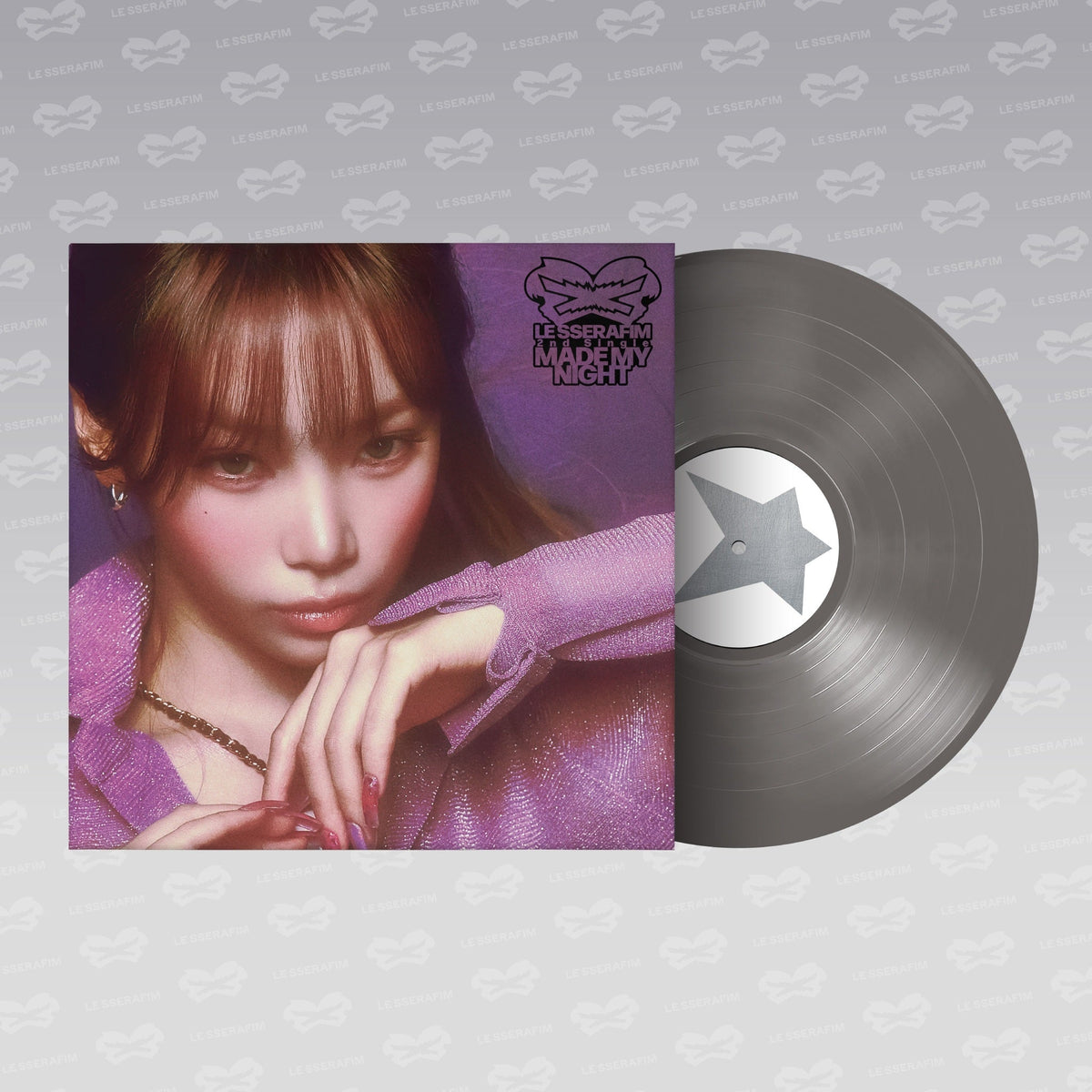 LE SSERAFIM - 2nd Single Album 'Made My Night' Vinyl [Chic Silver LP]