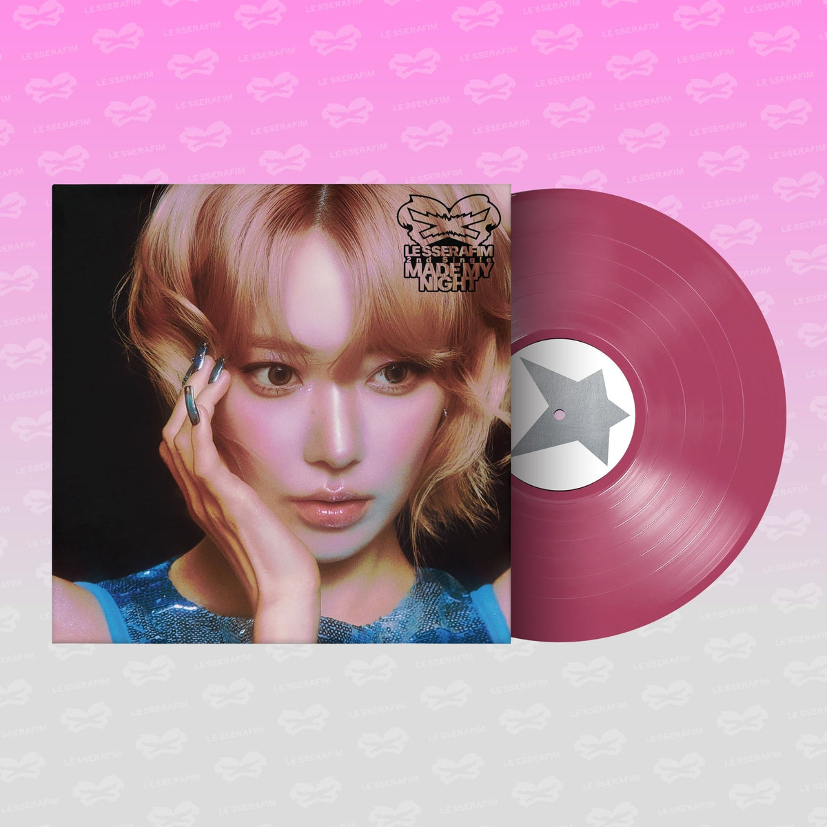 LE SSERAFIM - 2nd Single Album 'Made My Night' Vinyl [Hot Pink LP]