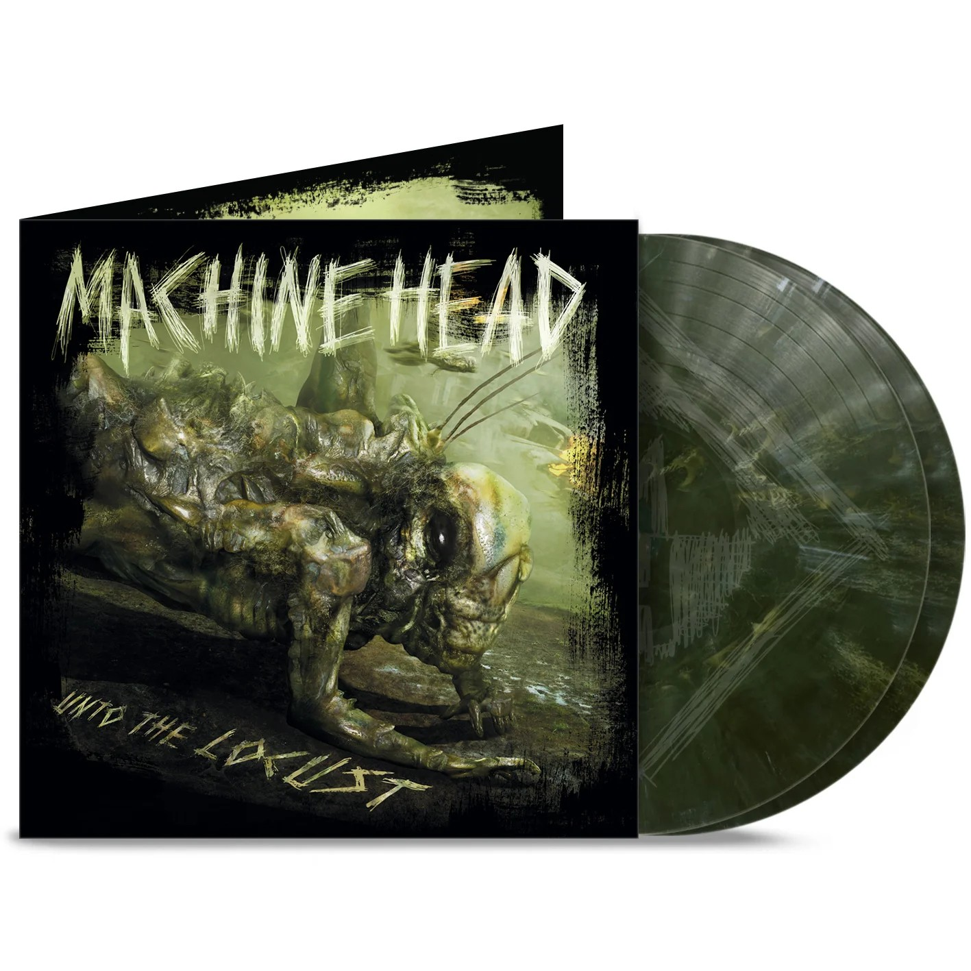 Machine Head - Unto The Locust (Indie Exclusive, Limited Edition, Dark Green Marble Vinyl, 15th Anniversary Edition, Gatefold LP Jacket) (2 LP)