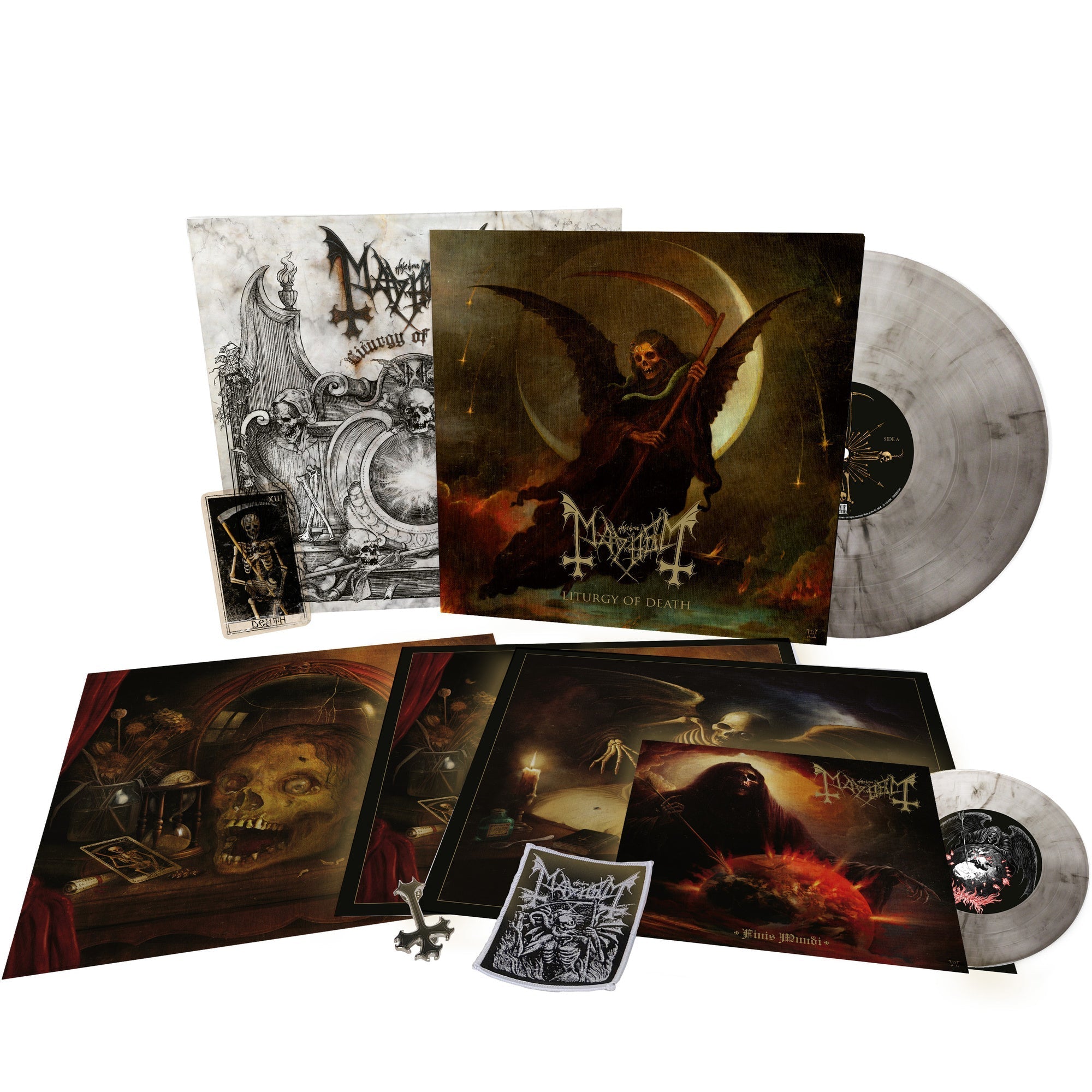 Mayhem - Liturgy Of Death (Limited Edition) [Clear/Black Marbled Vinyl & 7" Box Set]