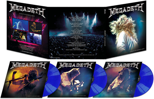 Order Megadeth - A Night In Buenos Aires (3xLP Blue Vinyl)