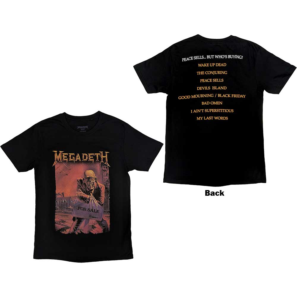 Megadeth - Peace Sells Album Cover (T-Shirt) Black