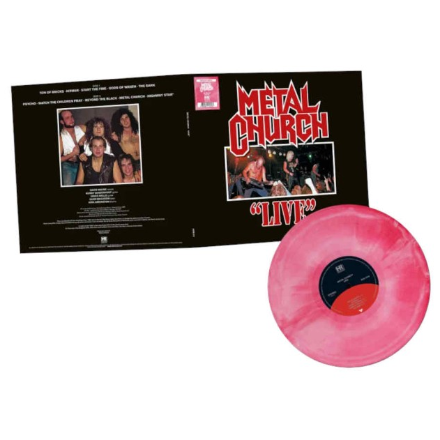 Metal Church - Live - Galaxy (Limited Edition, "Galaxy" Red & White Colored Vinyl)