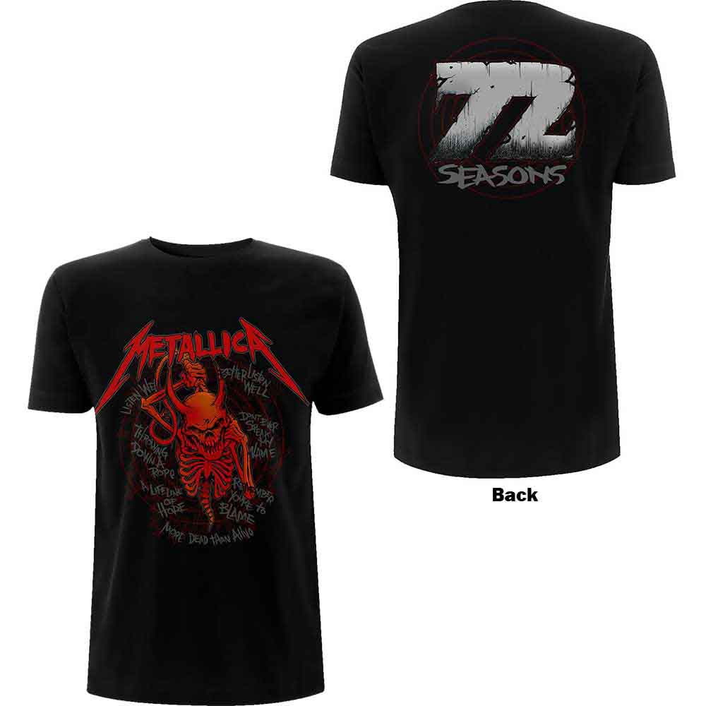 Metallica - Skull Screaming Red 72 Seasons Black