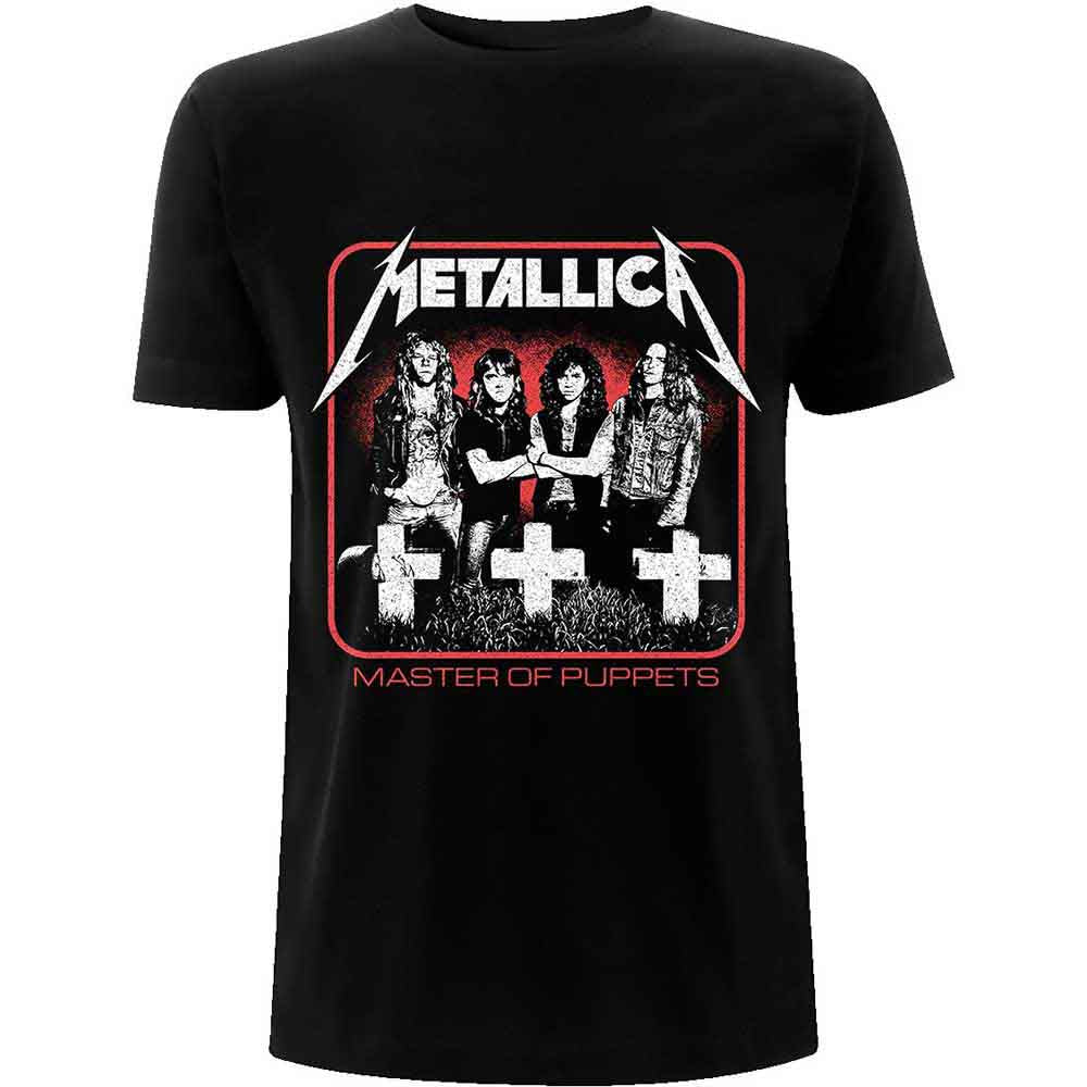 Metallica - Vintage Master of Puppets Photo (T-Shirt) Black