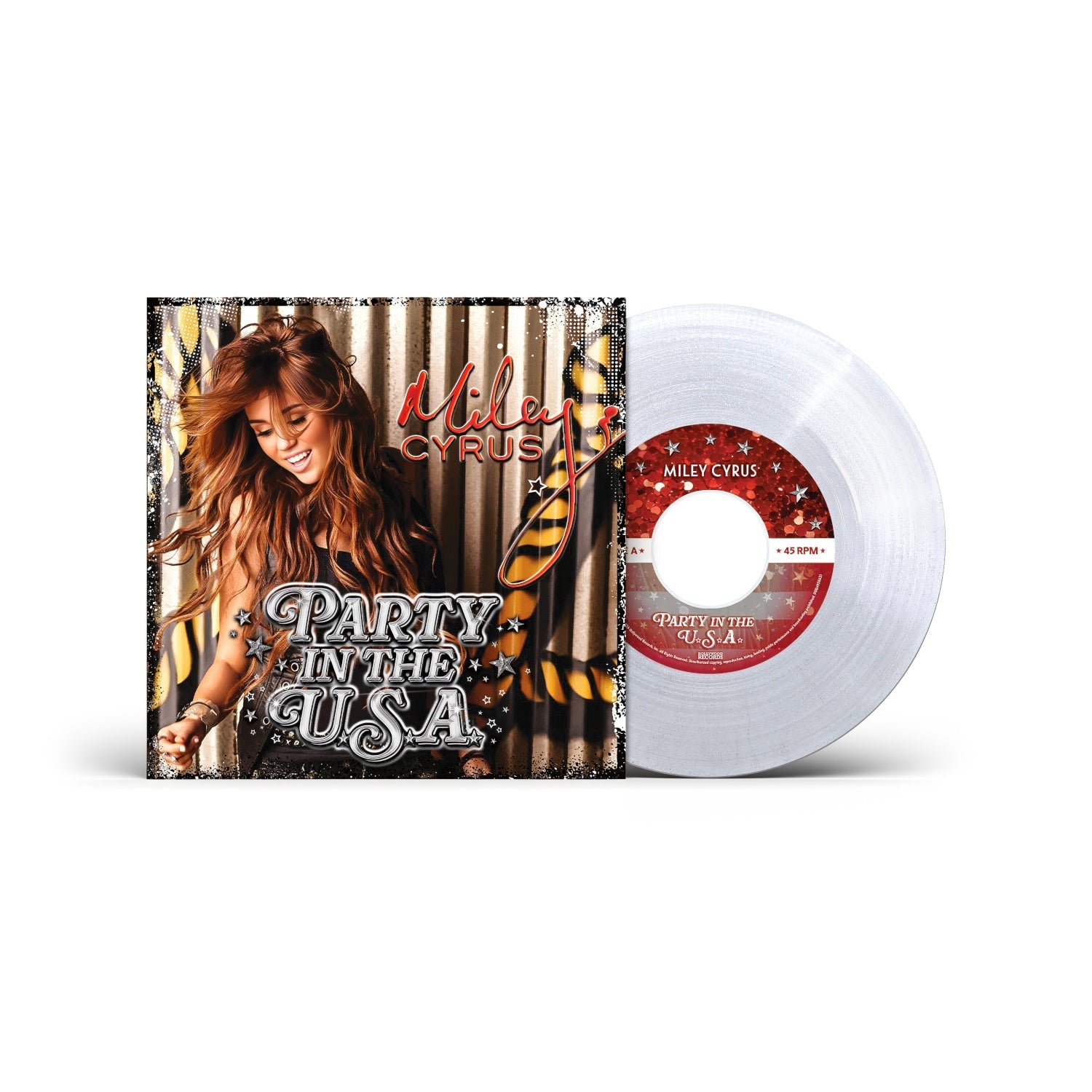 Miley Cyrus - Party In The U.S.A. [Clear/Glitter 7" Single]