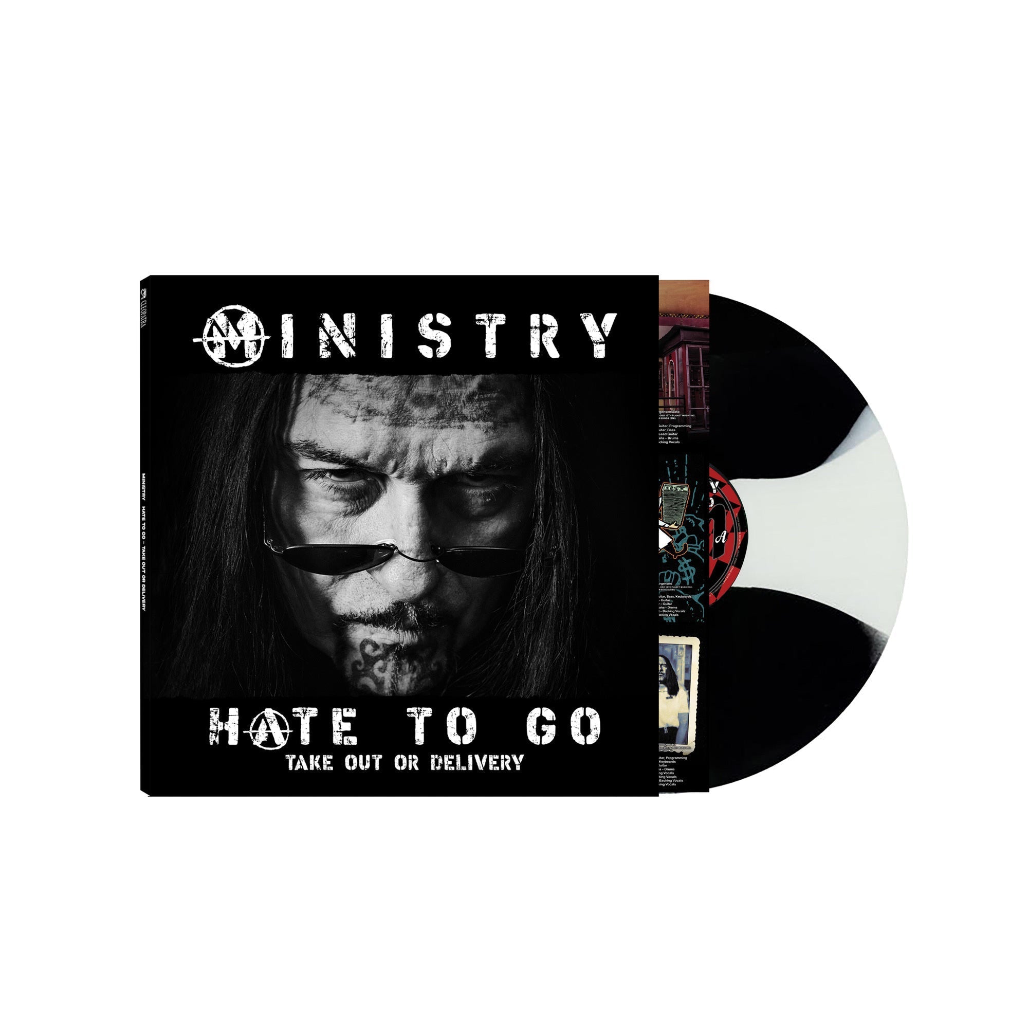 MINISTRY - Hate To Go - Take Out Or Delivery (Indie Exclusive) [Black/White Butterfly Burst LP]