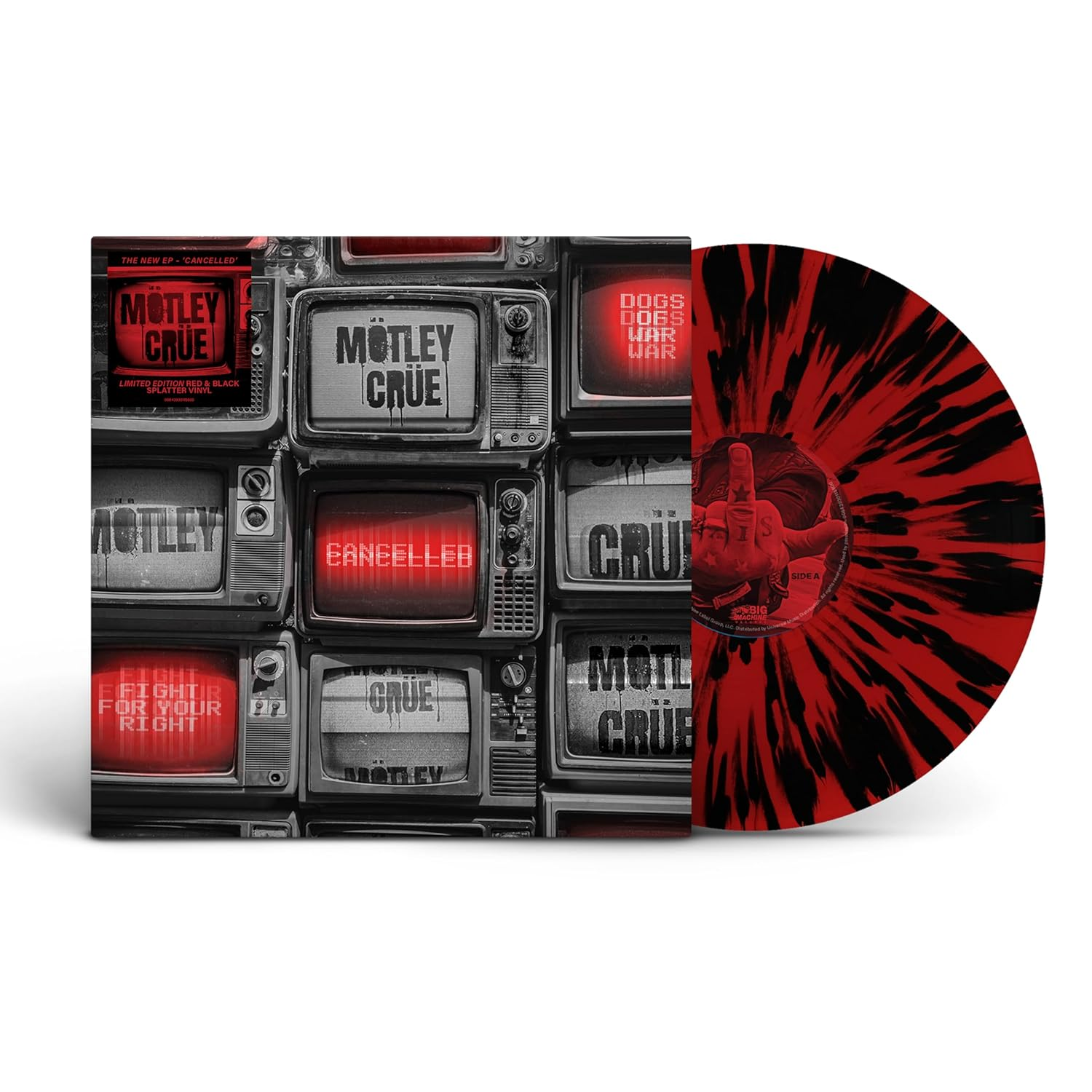 Order Mötley Crüe - Cancelled (45rpm, EP, Red/Black Splatter Vinyl)