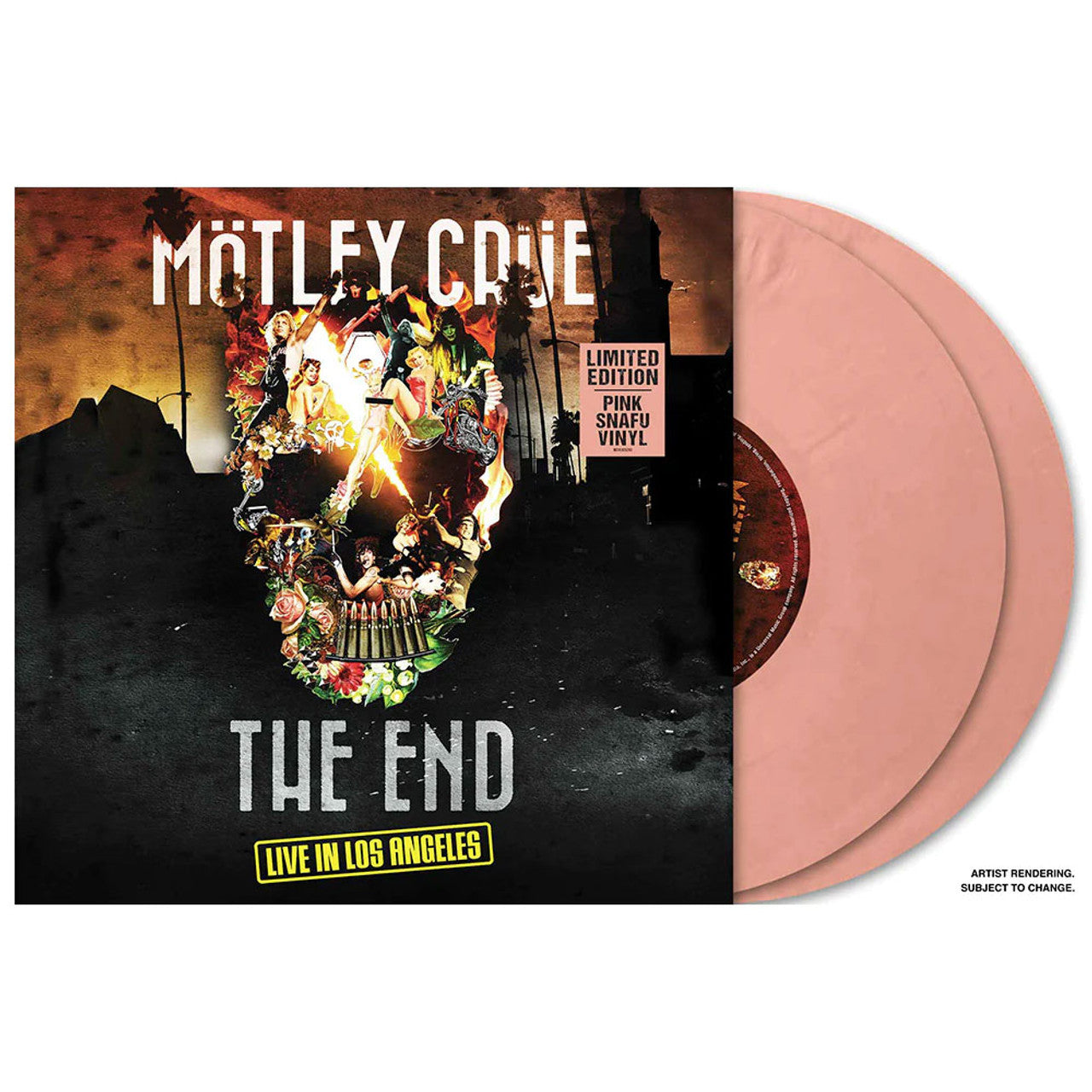 Order Mötley Crüe - The End - Live In Los Angeles (2xLP Pink Snafu Vinyl)