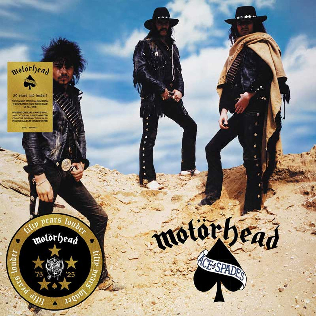 Order Motorhead - Ace Of Spades (50th Anniversary) (Limited Edition Blue + White Vinyl, Half-Speed Master + Poster)