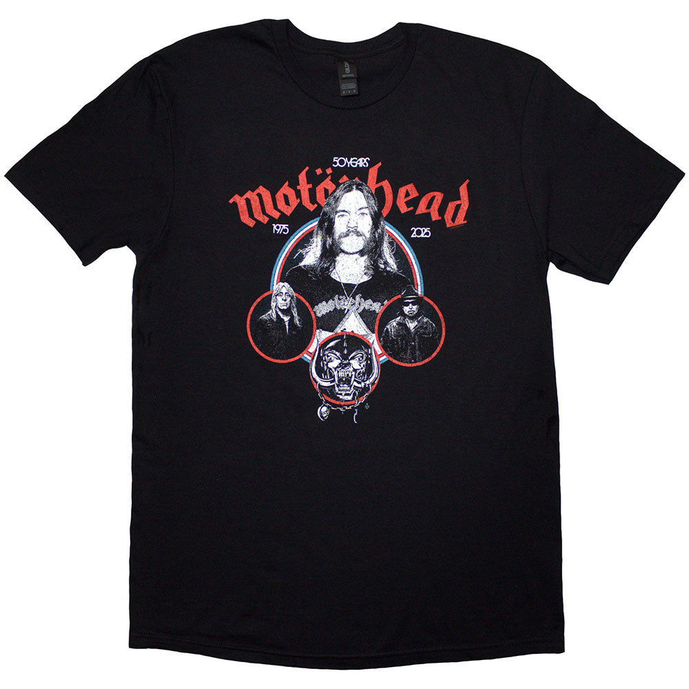 Motörhead - 50 Years Band Circles Black
