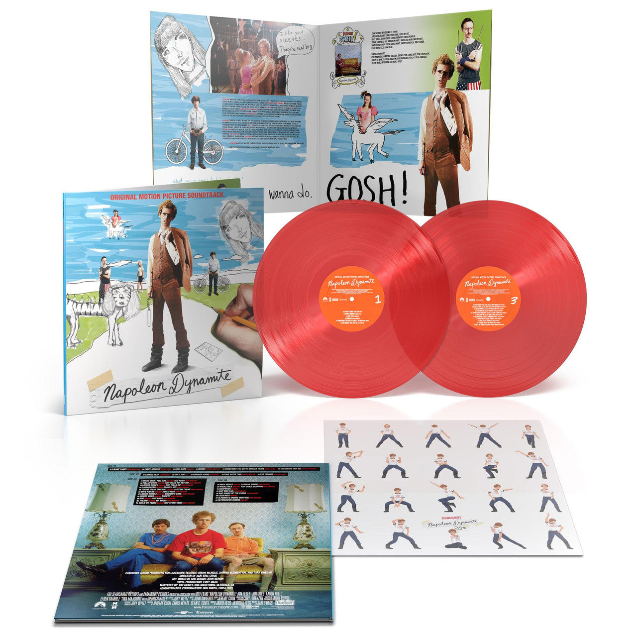 Order Napoleon Dynamite Original Motion Picture Soundtrack: 20th Anniversary Edition (2xLP Transparent Ruby Vinyl)