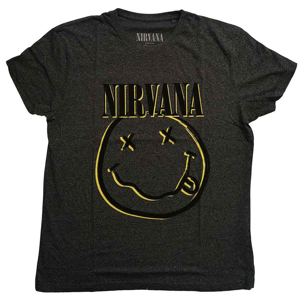 Nirvana - Inverse Happy Face Black, Grey