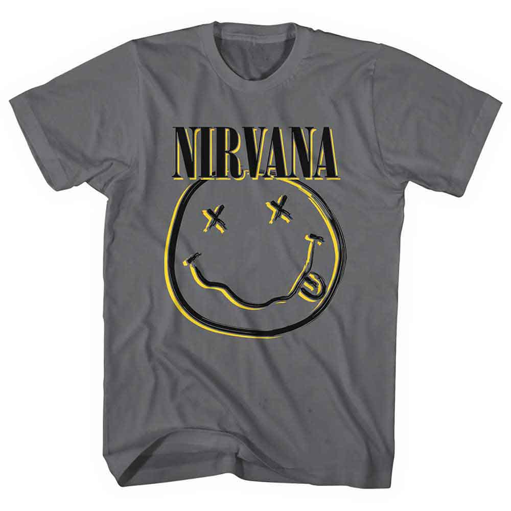Nirvana - Inverse Happy Face Grey