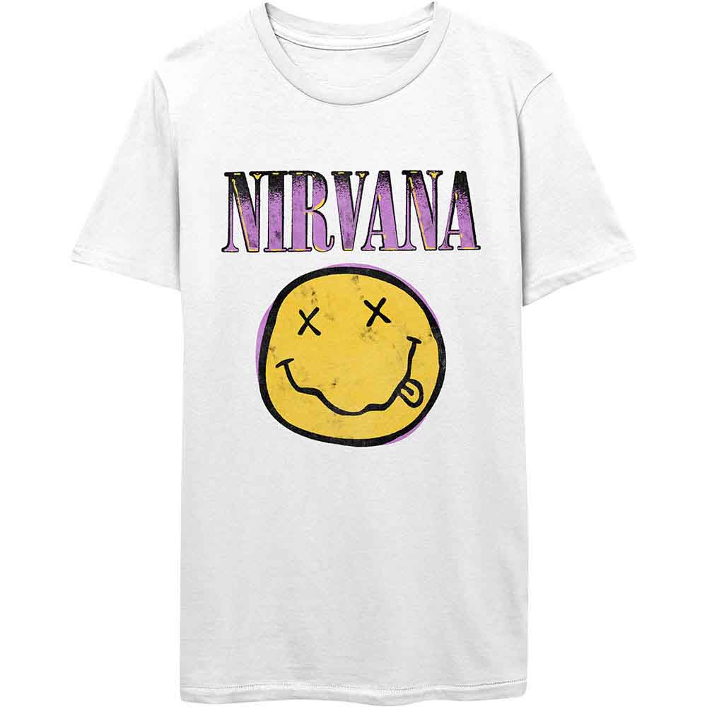 Nirvana - Xerox Happy Face Pink White