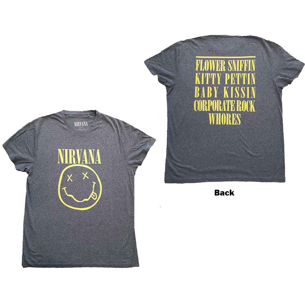 Nirvana - Yellow Happy Face Grey