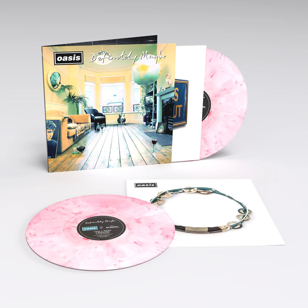 Order Oasis - Definitely Maybe (30th Anniversary) (Indie Exclusive 2xLP 'Strawberries and Cream' Vinyl)