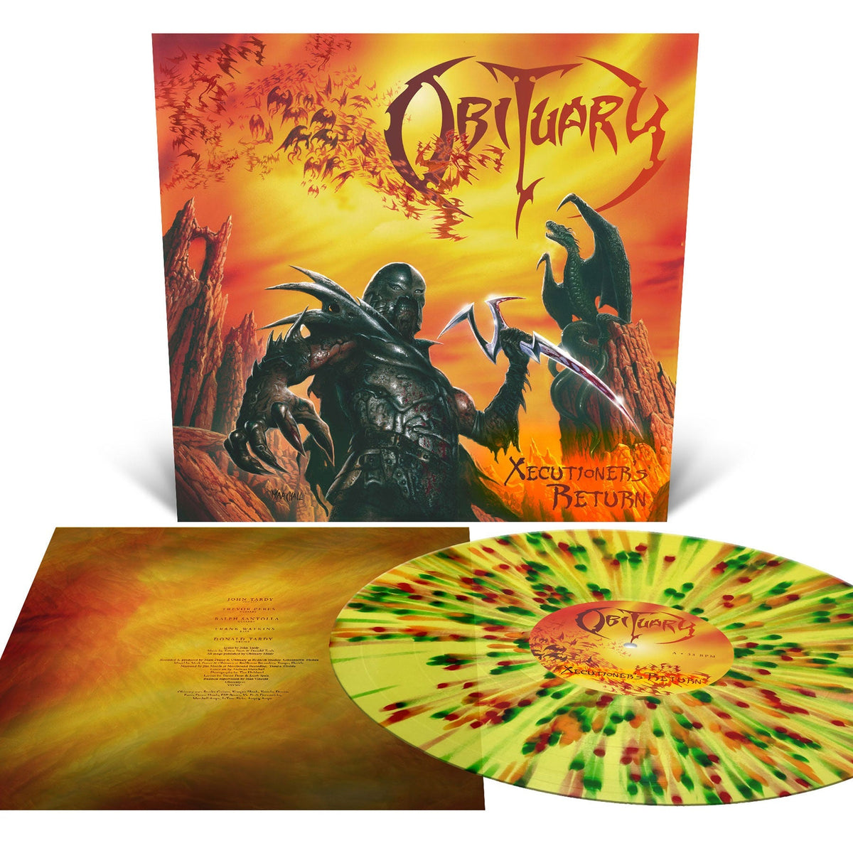 Obituary - Xecutioner's Return (Reissue) (Indie Exclusive) [Translucent Yellow With Splatter Vinyl]
