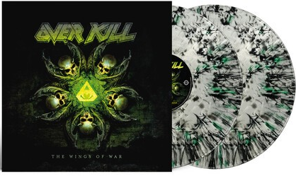 Overkill - The Wings of War (Limited Edition, Clear Vinyl W/ Crushed Black & Green Splatter Colored Vinyl, Gatefold LP Jacket, Reissue) (2 Lp's)
