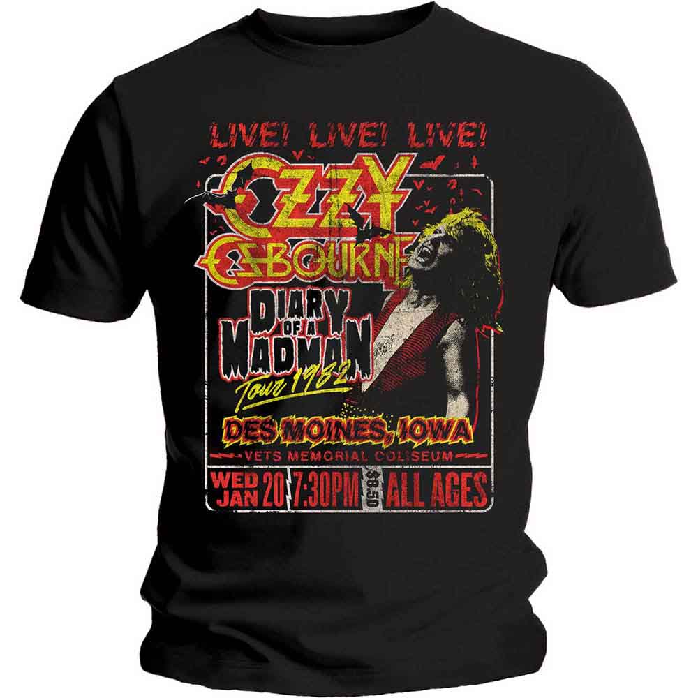 Ozzy Osbourne - Diary of a Madman Tour Black