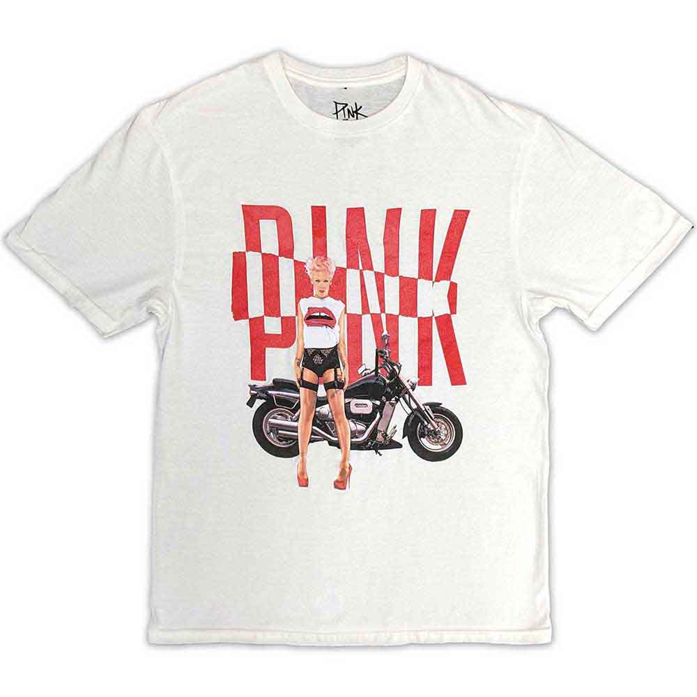 Pink - Motorbike White