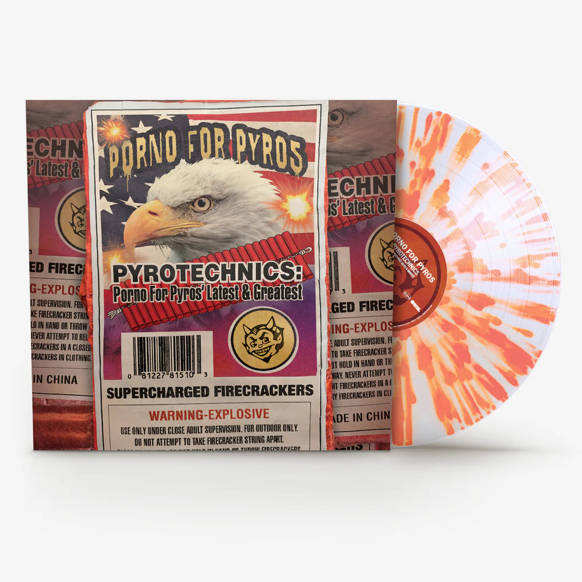 Porno For Pyros - Pyrotechnics: Porno For Pyros Latest & Greatest (ROCKTOBER 2024 Exclusive Clear with Orange Splatter Vinyl)