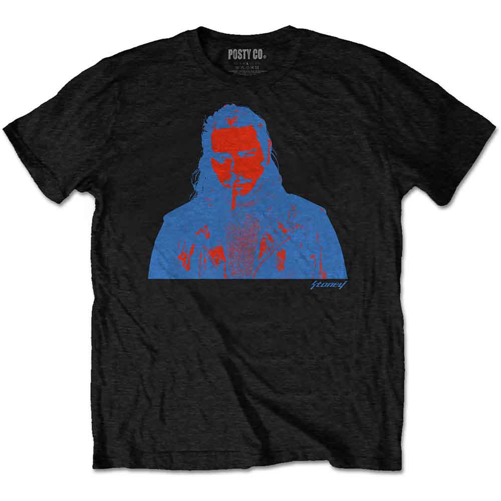 Post Malone - Red & Blue Photo Black
